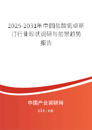 2025-2031年中國鹽酸氮卓斯汀行業(yè)現(xiàn)狀調(diào)研與前景趨勢報(bào)告