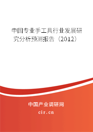 中國專業(yè)手工具行業(yè)發(fā)展研究分析預(yù)測報告(2012) 中國專業(yè)手工具行業(yè)發(fā)展研究分析預(yù)測報告(2012)