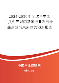 2024-2030年全球與中國1,3,5-三異丙基苯行業(yè)發(fā)展全面調(diào)研與未來趨勢預(yù)測報告