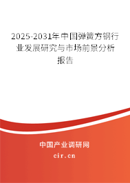 2025-2031年中國彈簧方鋼行業(yè)發(fā)展研究與市場前景分析報告