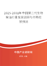 2025-2031年中國第二代生物柴油行業(yè)發(fā)展調(diào)研與市場前景預(yù)測