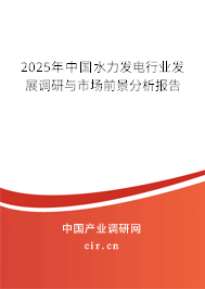 2025年中國水力發(fā)電行業(yè)發(fā)展調(diào)研與市場前景分析報(bào)告