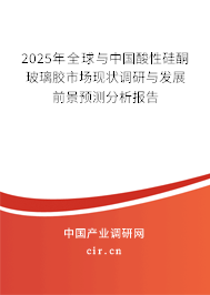 2025年全球與中國酸性硅酮玻璃膠市場現(xiàn)狀調(diào)研與發(fā)展前景預(yù)測分析報告