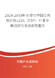 2024-2030年全球與中國芯片級封裝LEDs(CSP)行業(yè)全面調(diào)研與發(fā)展趨勢報告 2024-2030年全球與中國芯片級封裝LEDs(CSP)行業(yè)全面調(diào)研與發(fā)展趨勢報告