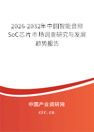 2026-2032年中國智能音頻SoC芯片市場調查研究與發(fā)展趨勢報告 2026-2032年中國智能音頻SoC芯片市場調查研究與發(fā)展趨勢報告