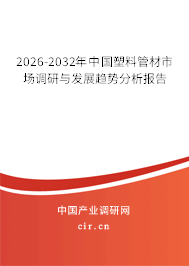 2026-2032年中國塑料管材市場調(diào)研與發(fā)展趨勢分析報(bào)告