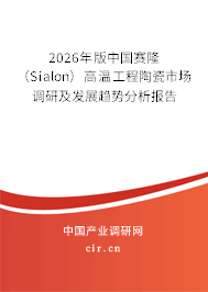 2026年版中國賽?。⊿ialon）高溫工程陶瓷市場調(diào)研及發(fā)展趨勢分析報告
