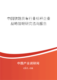 中國(guó)鐵路貨車行業(yè)標(biāo)桿企業(yè)戰(zhàn)略管理研究咨詢報(bào)告
