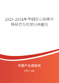 2025-2031年中國空心銅棒市場(chǎng)研究與前景分析報(bào)告 2025-2031年中國空心銅棒市場(chǎng)研究與前景分析報(bào)告