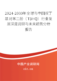 2024-2030年全球與中國叔丁基對苯二酚（TBHQ）行業(yè)發(fā)展深度調研與未來趨勢分析報告