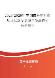 2023-2029年中國推桿電機市場現(xiàn)狀深度調(diào)研與發(fā)展趨勢預(yù)測報告