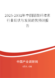 2025-2031年中國(guó)醋酸纖維素行業(yè)現(xiàn)狀與發(fā)展趨勢(shì)預(yù)測(cè)報(bào)告