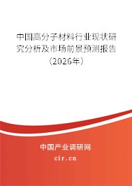 中國(guó)高分子材料行業(yè)現(xiàn)狀研究分析及市場(chǎng)前景預(yù)測(cè)報(bào)告（2026年）