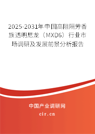 2025-2031年中國高阻隔芳香族透明尼龍（MXD6）行業(yè)市場調(diào)研及發(fā)展前景分析報告