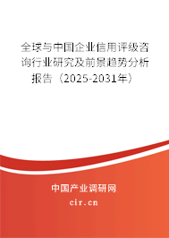 全球與中國企業(yè)信用評(píng)級(jí)咨詢行業(yè)研究及前景趨勢(shì)分析報(bào)告（2025-2031年）