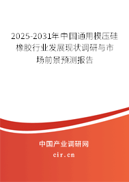 2025-2031年中國通用模壓硅橡膠行業(yè)發(fā)展現狀調研與市場前景預測報告