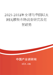 2025-2031年全球與中國以太網(wǎng)光模塊市場調(diào)查研究及前景趨勢 2025-2031年全球與中國以太網(wǎng)光模塊市場調(diào)查研究及前景趨勢