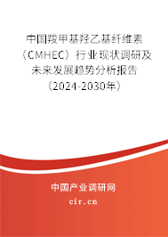 中國(guó)羧甲基羥乙基纖維素(CMHEC)行業(yè)現(xiàn)狀調(diào)研及未來(lái)發(fā)展趨勢(shì)分析報(bào)告(2024-2030年) 中國(guó)羧甲基羥乙基纖維素(CMHEC)行業(yè)現(xiàn)狀調(diào)研及未來(lái)發(fā)展趨勢(shì)分析報(bào)告(2024-2030年)
