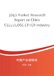 2013 Market Research Report on China CELLULOSE ETHER Industry 2013 Market Research Report on China CELLULOSE ETHER Industry