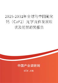 2025-2031年全球與中國氟化鈣（CaF2）光學(xué)元件發(fā)展現(xiàn)狀及前景趨勢(shì)報(bào)告