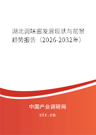 湖北調(diào)味醬發(fā)展現(xiàn)狀與前景趨勢報告(2026-2032年) 湖北調(diào)味醬發(fā)展現(xiàn)狀與前景趨勢報告(2026-2032年)