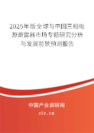 2025年版全球與中國三相電源避雷器市場專題研究分析與發(fā)展前景預(yù)測報告 2025年版全球與中國三相電源避雷器市場專題研究分析與發(fā)展前景預(yù)測報告