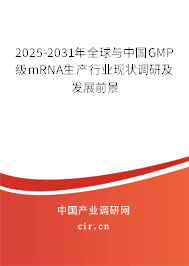 2025-2031年全球與中國(guó)GMP級(jí)mRNA生產(chǎn)行業(yè)現(xiàn)狀調(diào)研及發(fā)展前景