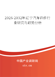 2026-2032年遼寧汽車飾件行業(yè)研究與趨勢分析 2026-2032年遼寧汽車飾件行業(yè)研究與趨勢分析