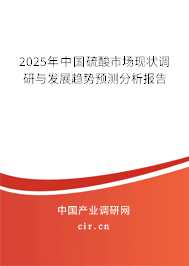 2025年中國(guó)硫酸市場(chǎng)現(xiàn)狀調(diào)研與發(fā)展趨勢(shì)預(yù)測(cè)分析報(bào)告