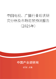 中國電視、廣播行業(yè)現(xiàn)狀研究分析及市場前景預(yù)測報告（2025年）