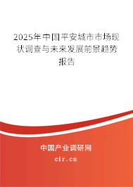 2025年中國平安城市市場(chǎng)現(xiàn)狀調(diào)查與未來發(fā)展前景趨勢(shì)報(bào)告