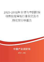 2025-2031年全球與中國挖掘機橡膠履帶板行業(yè)研究及市場前景分析報告 2025-2031年全球與中國挖掘機橡膠履帶板行業(yè)研究及市場前景分析報告