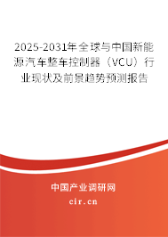 2025-2031年全球與中國新能源汽車整車控制器（VCU）行業(yè)現(xiàn)狀及前景趨勢預(yù)測報告