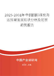 2025-2031年中國國際煤炭海運(yùn)貿(mào)易發(fā)展現(xiàn)狀分析及前景趨勢(shì)報(bào)告