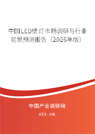 中國LED壁燈市場調(diào)研與行業(yè)前景預(yù)測報告（2026年版）