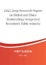 2013 Deep Research Report on Global and China Stomatology Integrated Treatment Table Industry 2013 Deep Research Report on Global and China Stomatology Integrated Treatment Table Industry
