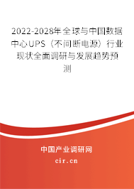 2022-2028年全球與中國數(shù)據(jù)中心UPS（不間斷電源）行業(yè)現(xiàn)狀全面調(diào)研與發(fā)展趨勢預(yù)測