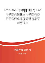 2025-2031年中國(guó)網(wǎng)店與B2C電子商務(wù)第三方電子商務(wù)交易平臺(tái)行業(yè)深度調(diào)研與發(fā)展趨勢(shì)報(bào)告
