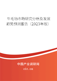 牛毛氈市場研究分析及發(fā)展趨勢預測報告(2023年版) 牛毛氈市場研究分析及發(fā)展趨勢預測報告(2023年版)