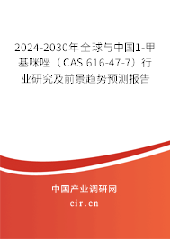 2024-2030年全球與中國1-甲基咪唑(CAS 616-47-7)行業(yè)研究及前景趨勢預測報告 2024-2030年全球與中國1-甲基咪唑(CAS 616-47-7)行業(yè)研究及前景趨勢預測報告