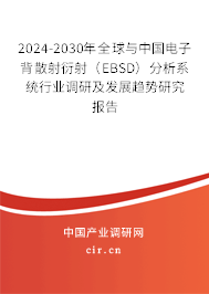 2024-2030年全球與中國電子背散射衍射（EBSD）分析系統(tǒng)行業(yè)調(diào)研及發(fā)展趨勢研究報告