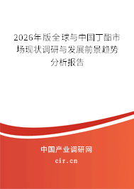 2026年版全球與中國丁酯市場現(xiàn)狀調(diào)研與發(fā)展前景趨勢分析報告