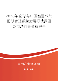 2026年全球與中國(guó)智慧公共照明管理系統(tǒng)發(fā)展現(xiàn)狀調(diào)研及市場(chǎng)前景分析報(bào)告