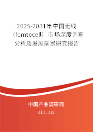 2025-2031年中國(guó)無線（femtocell）市場(chǎng)深度調(diào)查分析及發(fā)展前景研究報(bào)告