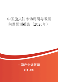 中國施夾鉗市場調(diào)研與發(fā)展前景預(yù)測報(bào)告(2025年) 中國施夾鉗市場調(diào)研與發(fā)展前景預(yù)測報(bào)告(2025年)