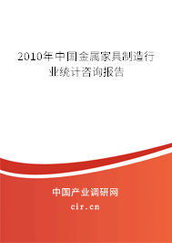 2010年中國金屬家具制造行業(yè)統(tǒng)計咨詢報告