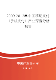 2009-2012年中國移動支付(手機(jī)支付)產(chǎn)業(yè)深度分析報告 2009-2012年中國移動支付(手機(jī)支付)產(chǎn)業(yè)深度分析報告