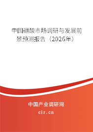 中國硼酸市場調(diào)研與發(fā)展前景預(yù)測報告(2026年) 中國硼酸市場調(diào)研與發(fā)展前景預(yù)測報告(2026年)