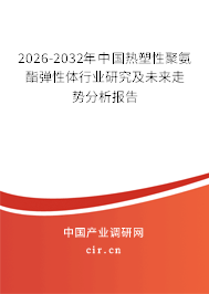 2026-2032年中國(guó)熱塑性聚氨酯彈性體行業(yè)研究及未來(lái)走勢(shì)分析報(bào)告