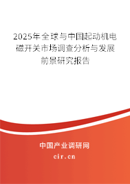 2025年全球與中國(guó)起動(dòng)機(jī)電磁開(kāi)關(guān)市場(chǎng)調(diào)查分析與發(fā)展前景研究報(bào)告